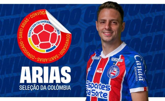  Jogador do Bahia é convocado para defender Seleção da Colômbia