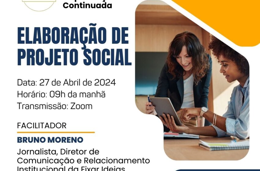  Instituição realiza capacitação sobre elaboração de projetos sociais