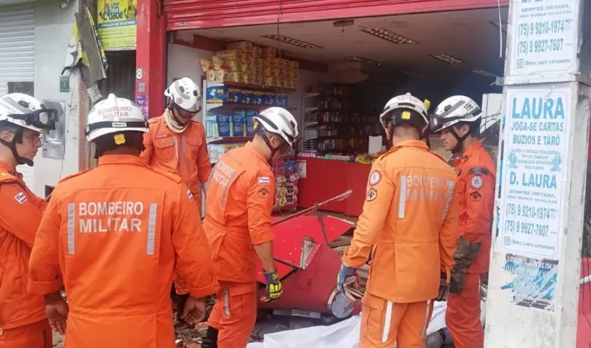  Confirmada morte da 2ª vítima do desabamento de marquise em Alagoinhas